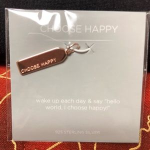 Choose Happy Origami Owl Core Rose Gold 925